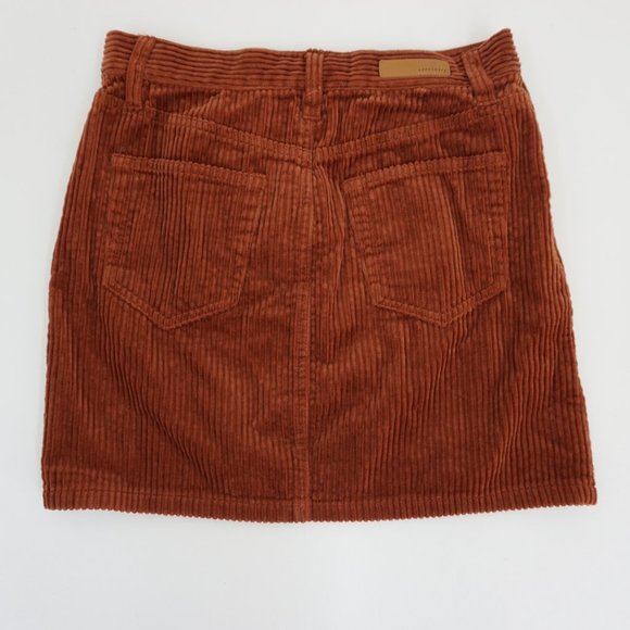 Sanctuary Womens Shirt 00 Corduroy Ryan Mini Skirt 24 Waist Spice of Life Brown - Picture 4 of 7